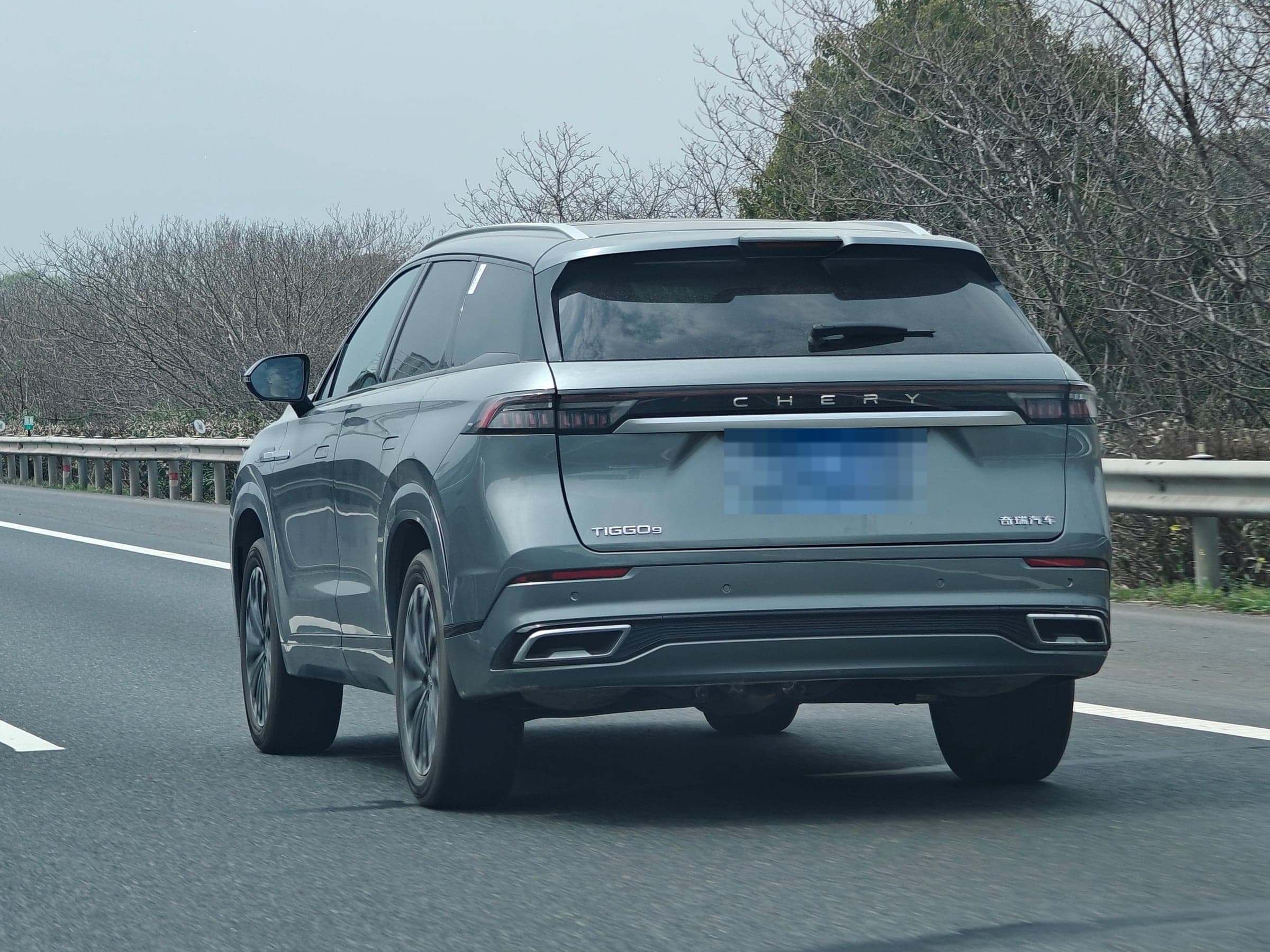 Chery Tiggo 9 — вид сзади (фото модели)